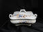 Marx & Gutherz 1537, Blue Flowers, Brown Leaves: Serving Bowl & Lid, As Is