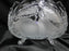 French Tazza, Etched Frosted Fruit: 3-Toed Serving Bowl, 8 3/4" x 5" Tall, As Is