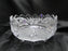 French Tazza, Etched Frosted Fruit: 3-Toed Serving Bowl, 8 3/4" x 5" Tall, As Is