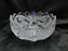 French Tazza, Etched Frosted Fruit: 3-Toed Serving Bowl, 8 3/4" x 5" Tall, As Is