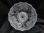 French Tazza, Etched Frosted Fruit: 3-Toed Serving Bowl, 8 3/4" x 5" Tall, As Is