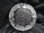 French Tazza, Fruit, Etched: Round Serving Bowl, 8 1/2" x 3 3/4" Tall, As Is