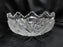 French Tazza, Fruit, Etched: Round Serving Bowl, 8 1/2" x 3 3/4" Tall, As Is