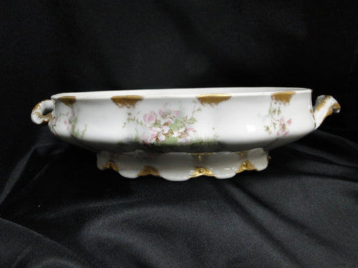 Haviland (Limoges) Schleiger 146, Gold Daubs: Oval Serving Bowl & Lid, As Is
