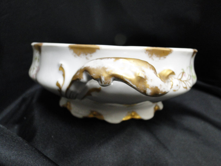 Haviland (Limoges) Schleiger 146, Gold Daubs: Oval Serving Bowl & Lid, As Is