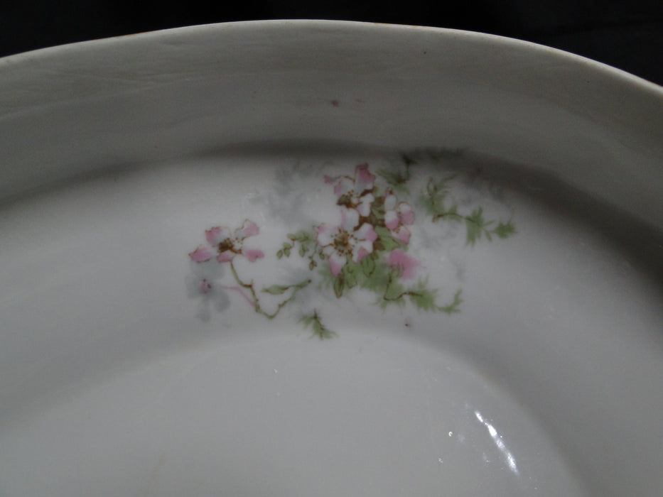 Haviland (Limoges) Schleiger 146, Gold Daubs: Oval Serving Bowl & Lid, As Is