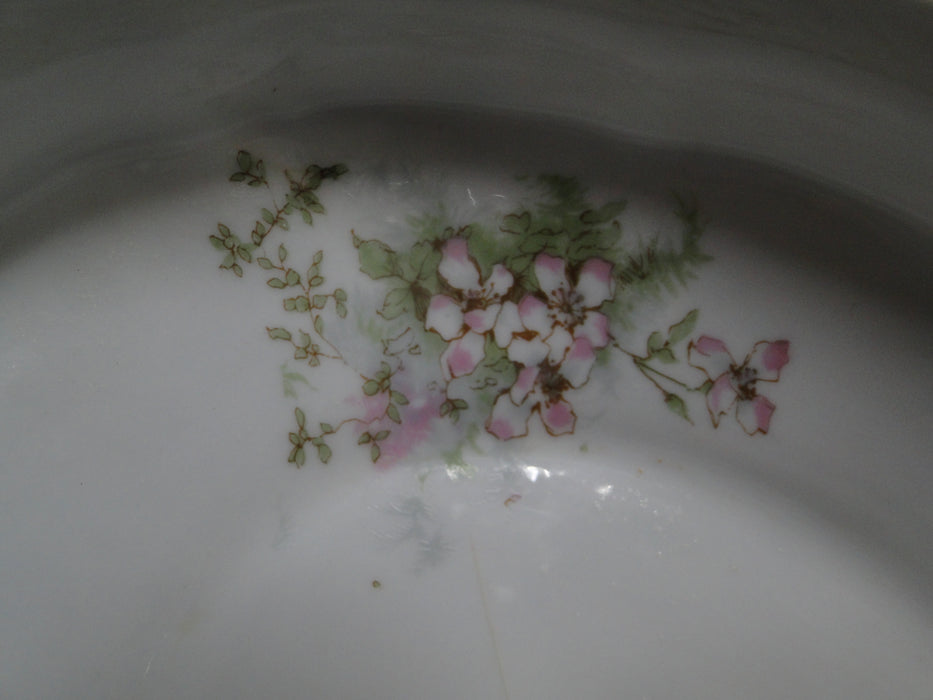 Haviland (Limoges) Schleiger 146, Gold Daubs: Oval Serving Bowl & Lid, As Is