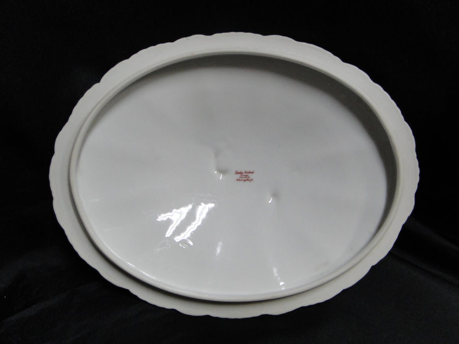 Haviland (Limoges) Schleiger 146, Gold Daubs: Oval Serving Bowl & Lid, As Is