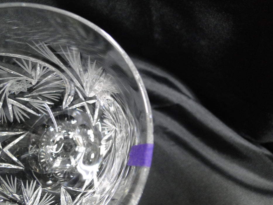 American Cut Eleanor, Pinwheel, Fan: Water or Wine Goblet (s), 7 1/4" As Is