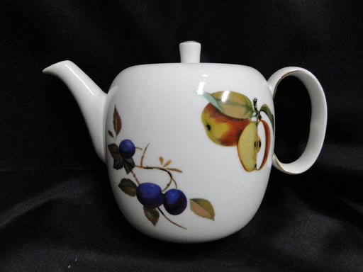 Royal Worcester Evesham Gold, Fruit: Teapot & Lid, 5 3/8" Tall, As Is