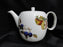 Royal Worcester Evesham Gold, Fruit: Teapot & Lid, 5 3/8" Tall, As Is
