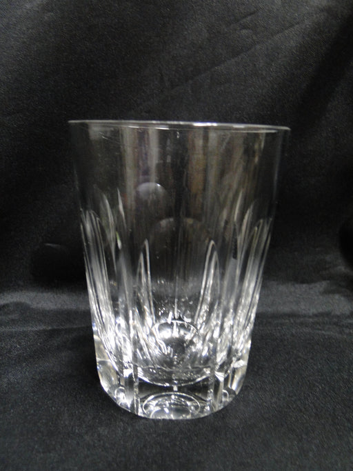 Clear w/ Vertical Cuts & Thumbprints: Tumbler / Old Fashioned, 4", As Is, CR#050