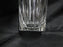 Clear w/ Vertical Cuts & Thumbprints: Tumbler / Old Fashioned, 4", CR#050
