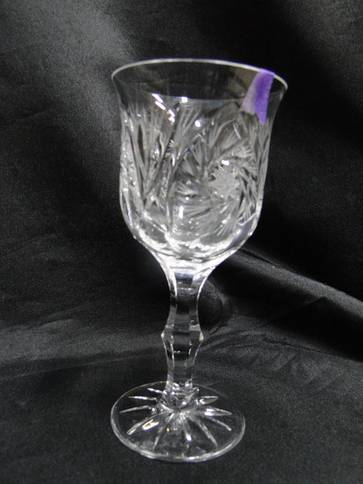 American Cut Eleanor, Pinwheel, Fan: Wine Glass (es), 5 3/4", As Is