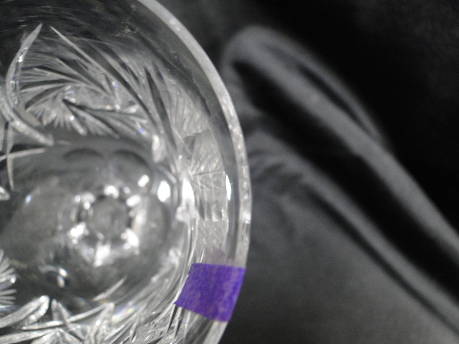 American Cut Eleanor, Pinwheel, Fan: Wine Glass (es), 5 3/4", As Is
