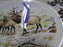 Spode Woodland Winter Scenes Elk: Dinner Plate, 10 1/2", Flaw