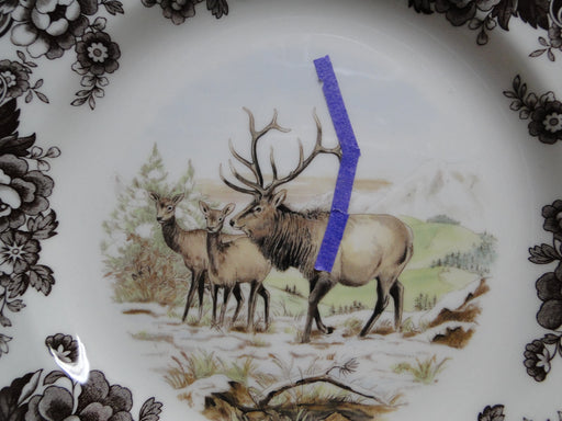 Spode Woodland Winter Scenes Elk: Dinner Plate, 10 1/2", Flaw