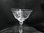 Heisey Rosalie #3408 Etched Floral: Champagne Sherbet, 5" Tall, As Is