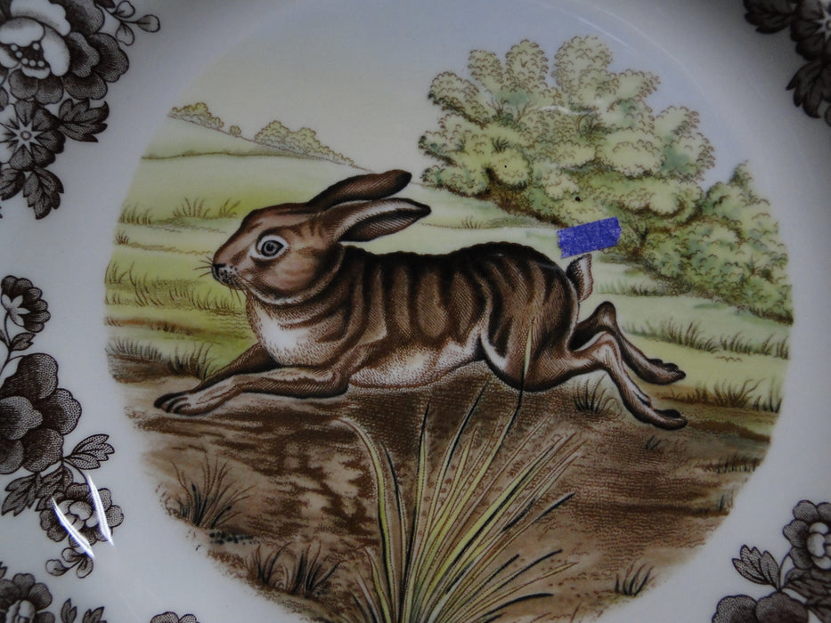 Spode Woodland Rabbit, Bunny, England: Dinner Plate, 10 1/2", Flaw