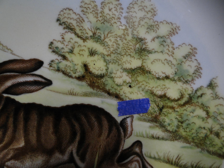 Spode Woodland Rabbit, Bunny, England: Dinner Plate, 10 1/2", Flaw