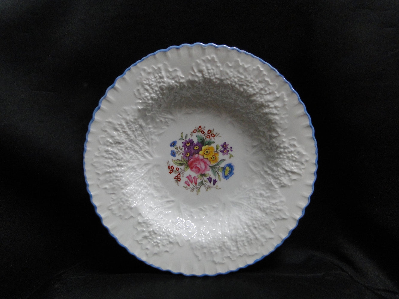 Spode Y3439, Savoy w/ Florals: Rim Soup Bowl (s), 7 3/4" x 1 1/4" Tall