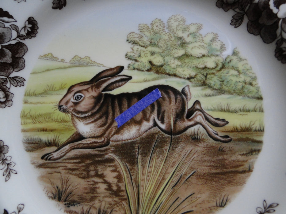 Spode Woodland Rabbit, Bunny, England: Dinner Plate, 10 1/2", Flaw