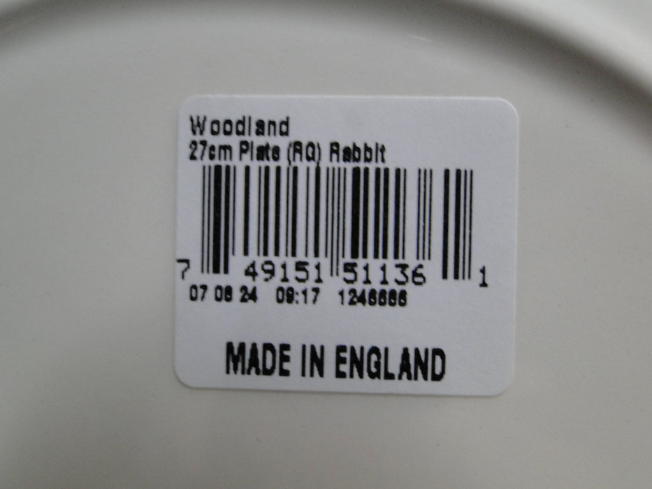 Spode Woodland Rabbit, Bunny, England: Dinner Plate, 10 1/2", Flaw