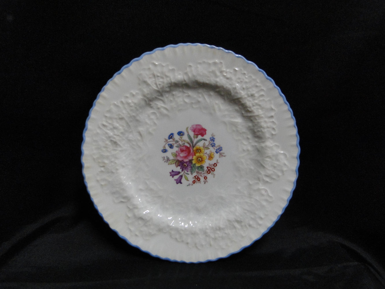 Spode Y3439, Savoy w/ Florals: Bread Plate (s), 6 1/8", Crazing & Discolor
