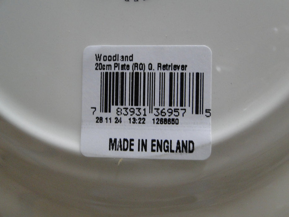 Spode Woodland Golden Retriever Hunting Dog: NEW Salad Plate (s), 7 3/4", Box