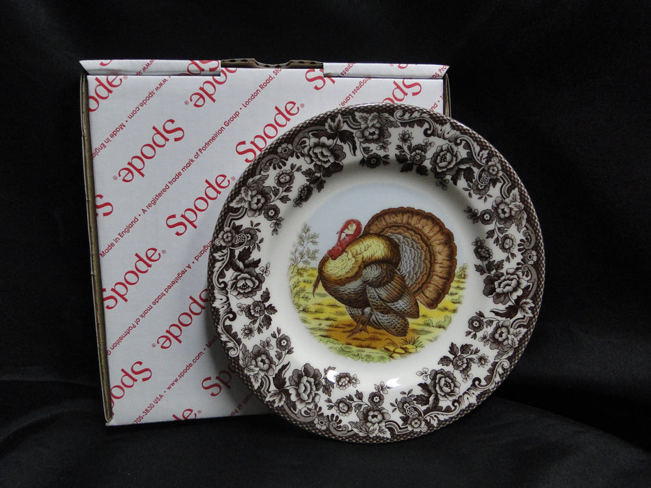 Spode Woodland Turkey Game Bird, England: NEW Salad Plate (s), 7 3/4", Box