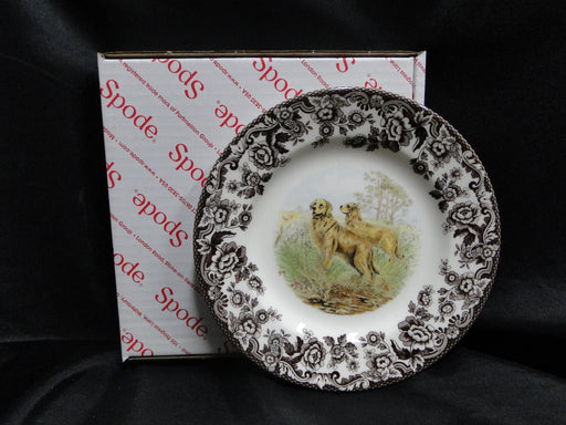 Spode Woodland Golden Retriever Hunting Dog: NEW Salad Plate (s), 7 3/4", Box
