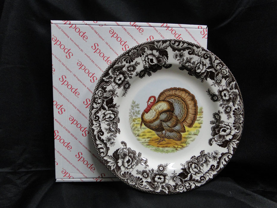Spode Woodland Turkey Game Bird, England: New Dinner Plate (s), 10 1/2", Box