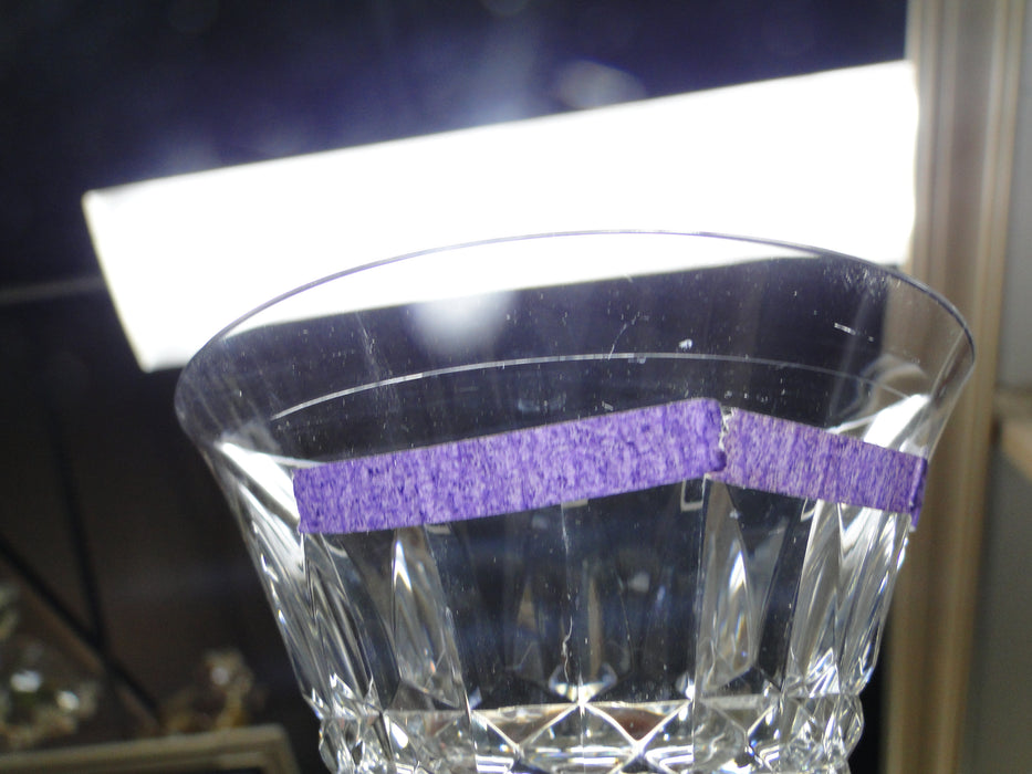 Baccarat Piccadilly, Vertical Cuts: Champagne / Sherbet, 5" Tall, Scratch