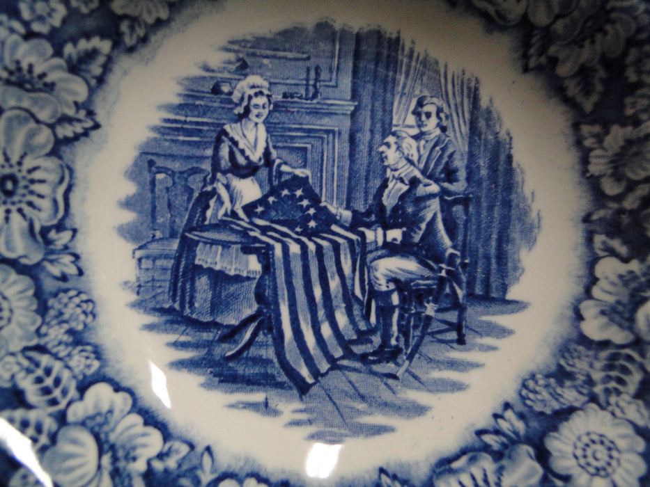 Staffordshire Liberty Blue, Blue & White Scene: Fruit Bowl (s), 5" x 1 1/4"