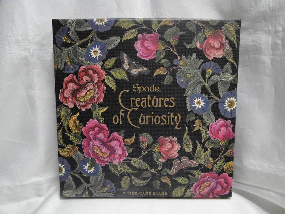 Spode Creatures of Curiosity, Leopard, Snake: NEW 3-Tier Tray / Cake Stand, Box