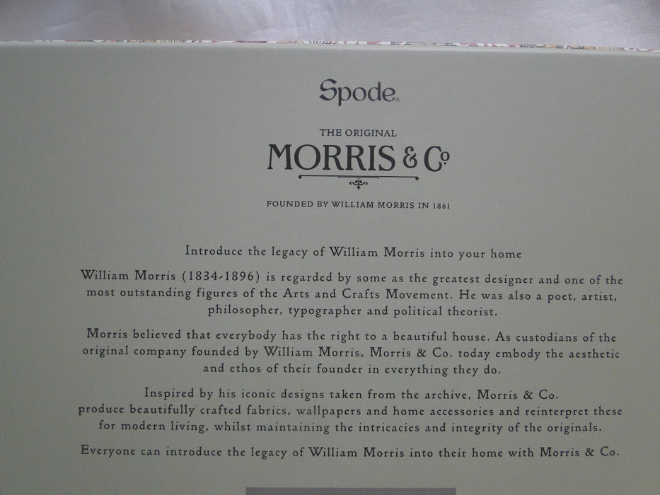 Spode Morris & Co Strawberry, Honeysuckle: NEW 3-Tier Tray / Cake Stand, Box