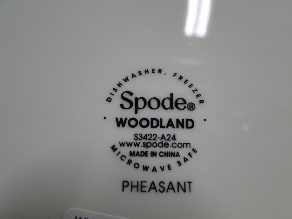 Spode Woodland Pheasant Game Bird: NEW Square Serving Bowl, 9 3/4", Box