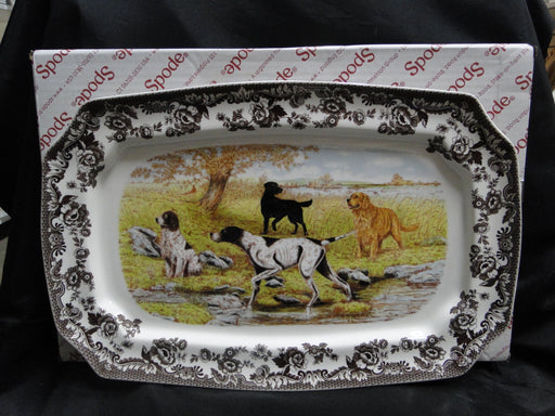 Spode Woodland Hunting Dogs: NEW Rectangular Platter (s), 17 1/2", Box