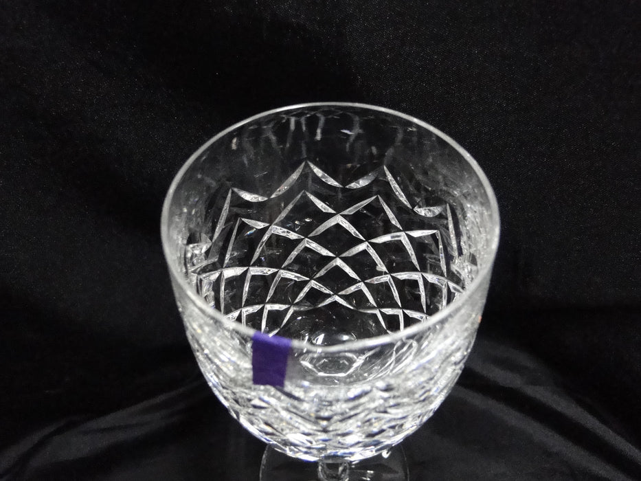 Waterford Crystal Powerscourt, Cut Criss Cross: Claret Wine Glass, 7", As Is