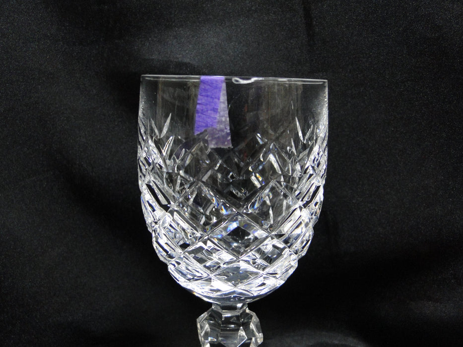 Waterford Crystal Powerscourt, Cut Criss Cross: Claret Wine Glass, 7", As Is