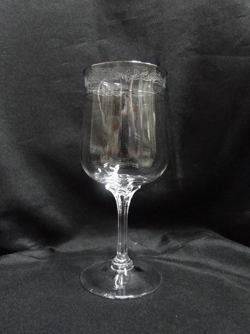 Lenox Moonspun Crystal, Platinum: Water or Wine Goblet (s), 7 1/8" Tall, Wear