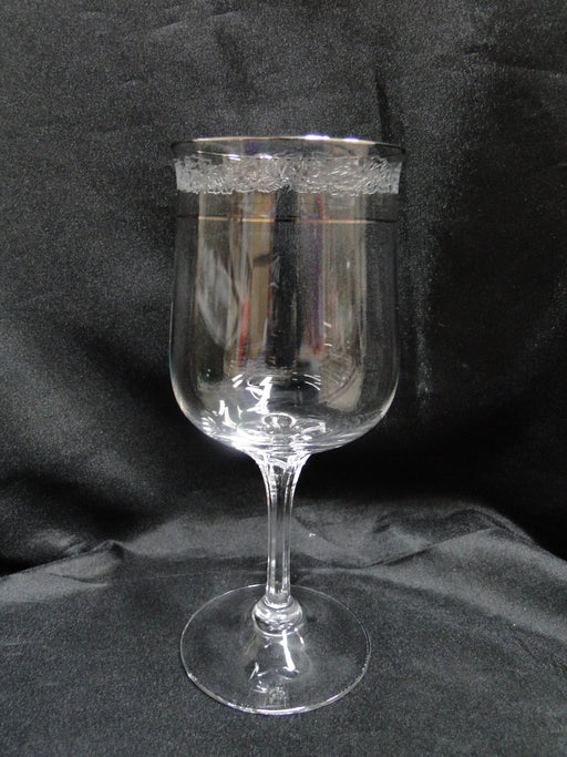 Lenox Moonspun Crystal, Platinum: Water or Wine Goblet (s), 7 1/8" Tall, Wear