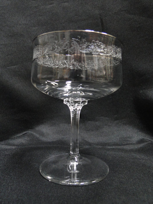 Lenox Moonspun Crystal, Platinum: Champagne / Sherbet (s), 5" Tall