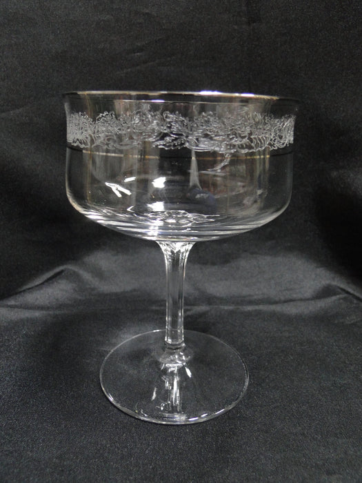 Lenox Moonspun Crystal, Platinum: Champagne / Sherbet (s), 5" Tall