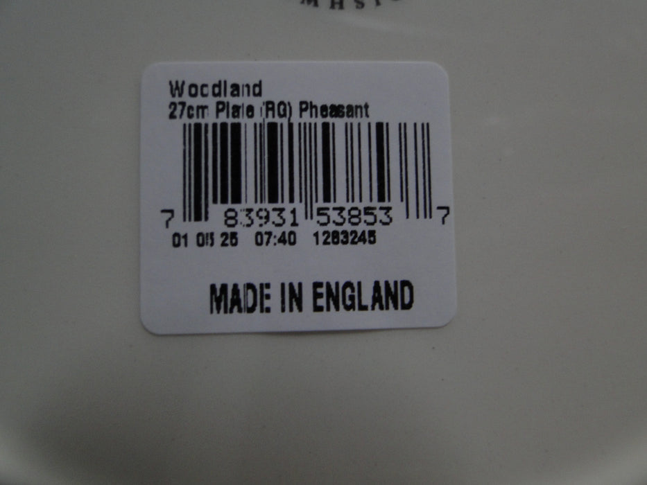 Spode Woodland Pheasant Game Bird, England: NEW Dinner Plate, 10 1/2", Box