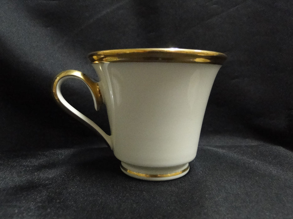 Lenox Eternal, Ivory w/ Gold Trim: Cup & Saucer Set (s), 3 1/8" Tall