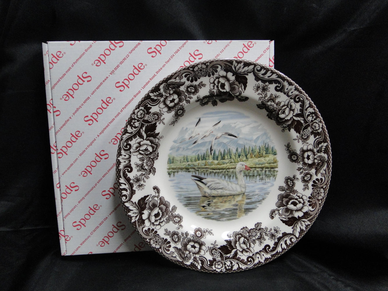 Spode Woodland Snow Goose, England: NEW Dinner Plate (s), 10 1/2", Box