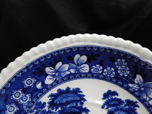 Copeland Spode's Tower Blue: Blue Flowers & Scene: 6 3/4" Saucer Only, As Is