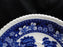 Copeland Spode's Tower Blue: Blue Flowers & Scene: 6 3/4" Saucer Only, As Is