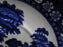 Copeland Spode's Tower Blue: Blue Flowers & Scene: 6 3/4" Saucer Only, As Is